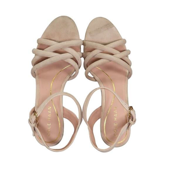 Cole Haan Shoes Womens 5.5 Sandal Pumps Platform Leather Ankle Strap Open Toe - Picture 9 of 16